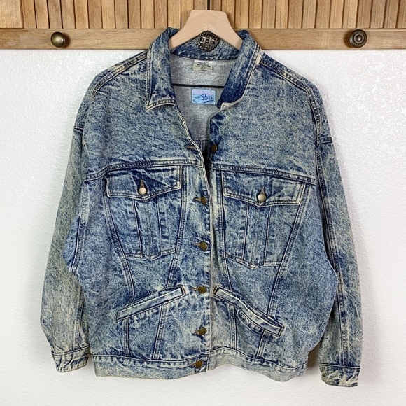 weathered blues denim jacket